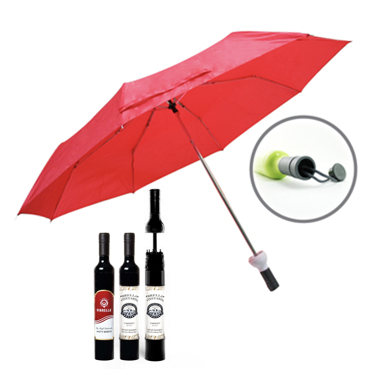 Wine Bottle Shape Umbrella